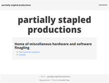 Tablet Screenshot of partiallystapled.com